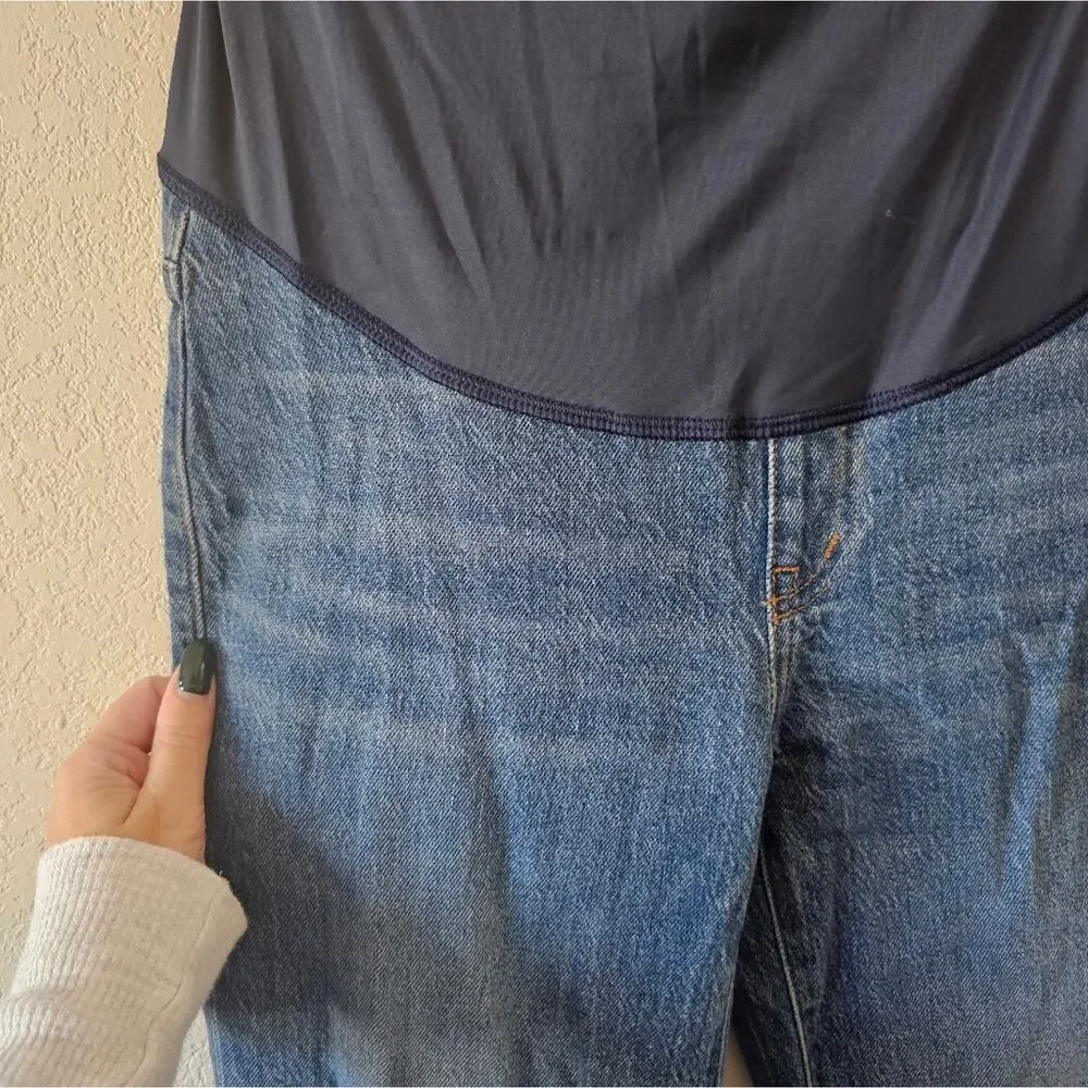 Madewell The Maternity Perfect Vintage Jean In Decatur Wash - Picture 4 of 10